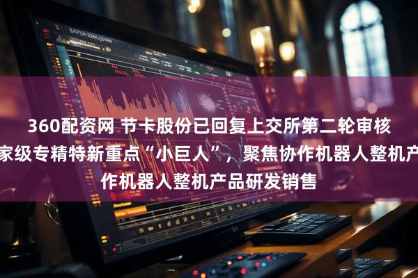 360配资网 节卡股份已回复上交所第二轮审核问询函：国家级专精特新重点“小巨人”，聚焦协作机器人整机产品研发销售