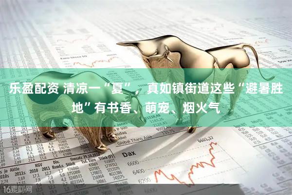乐盈配资 清凉一“夏”，真如镇街道这些“避暑胜地”有书香、萌宠、烟火气